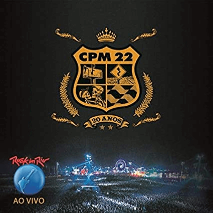 Capa do álbum CPM 22 - Ao Vivo no Rock in Rio.