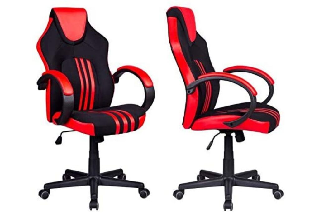 cadeira gamer inspirada em bancos de carros esportivos
