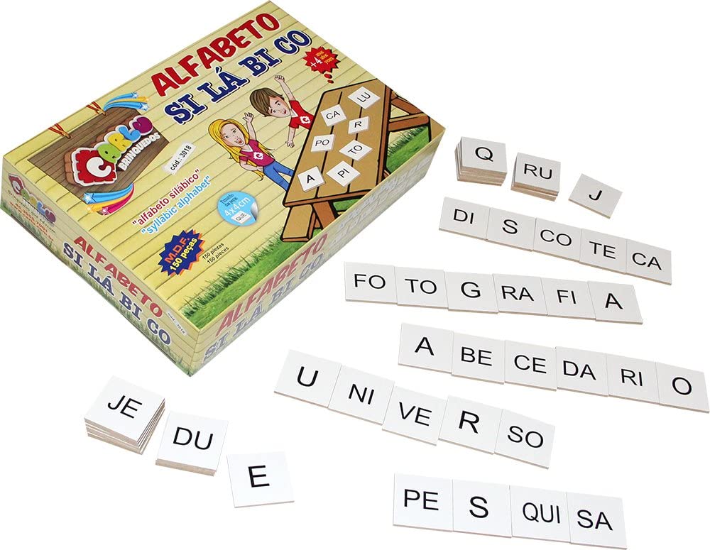 Brinquedos pedagógicos - alfabeto silábico