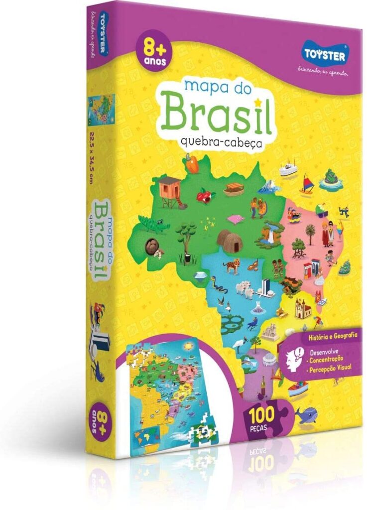 Brinquedos pedagógicos - mapa do brasil