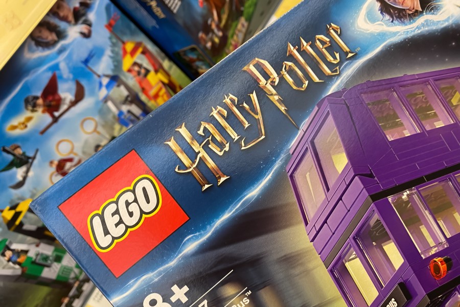 Embalagem de Lego da coleção Harry Potter.