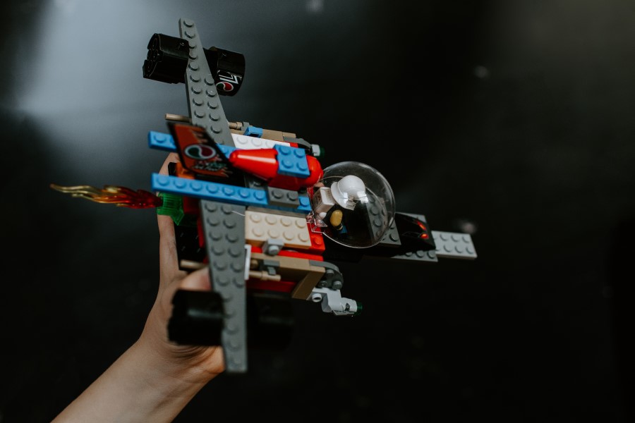 Nave espacial de Lego.