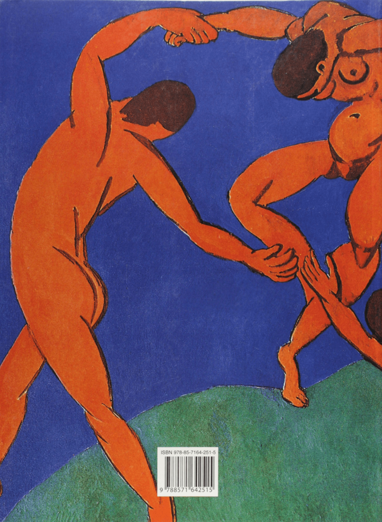 capa do livro Arte Moderna, escrito por Giuliu Carlo Argan, que contém a obra A Dança, do pintor Henri Matisse.