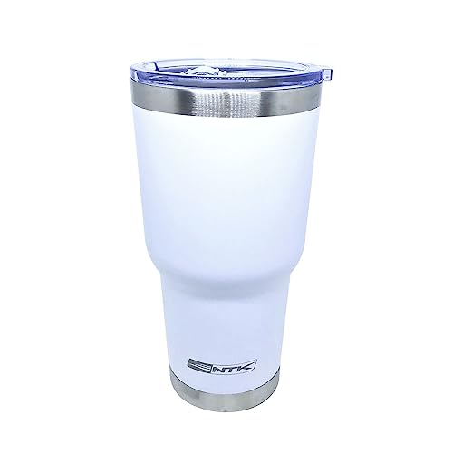 Nautika, Copo Térmico Siluet 850ml, Acompanha 2 Canudos E 1 Escova Para Higienização, Para Bebidas Geladas E Quentes, Mantém Temperatura, Formato Anatômico, Encaixe Perfeito, Porta-Copos, Branco