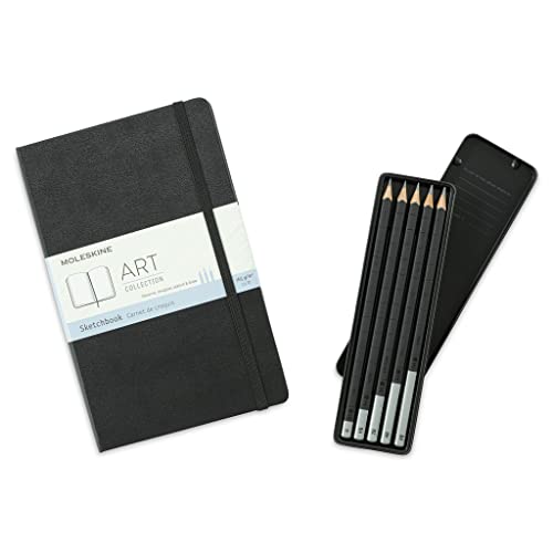 Kit para Esboços Coleção Art, Moleskine, Preto, Grande