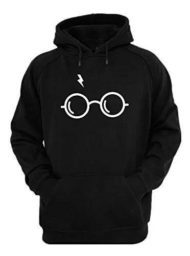 Moletom Blusa Canguru Harry Potter Óculos GG - Preto