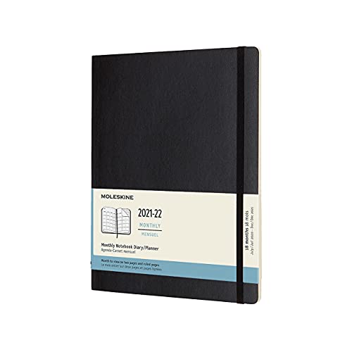 Moleskine 2022 18-Month Monthly Extra Large Softcover Notebook