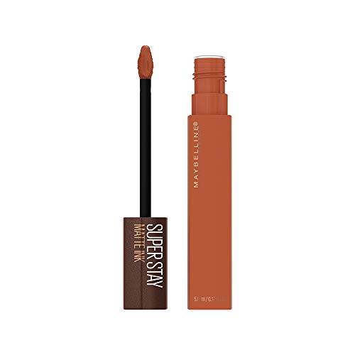 Batom Líquido Longa Duração Maybelline SuperStay Matte Ink Coffee 265 Caramel Collector