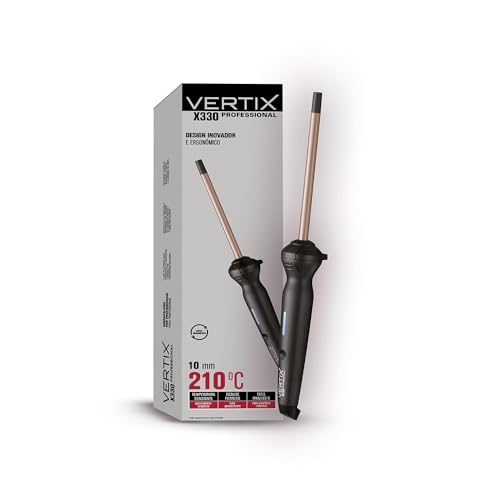 VERTIX Modelador De Cabelo Profissional Bivolt Vertix X330 Rose 10 X 130 Mm