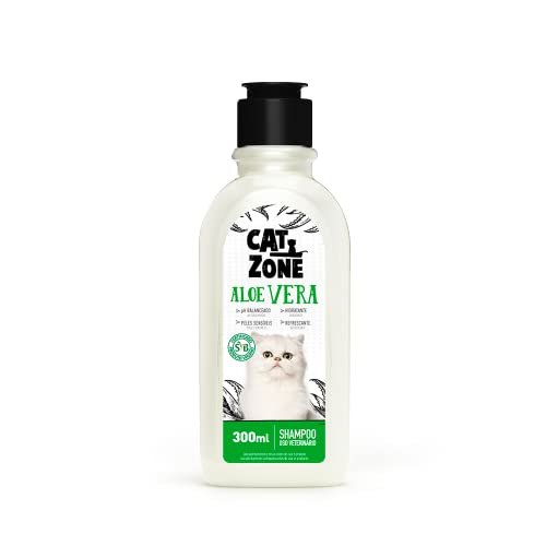 CAT ZONE Shampoo Para Gatos Aloe Vera - 300 Ml