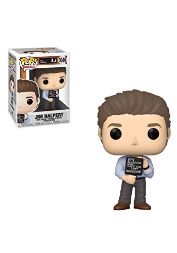 Pop! The Office - Jim Halpert With Nonsense Sign #1046 – Funko, Azul