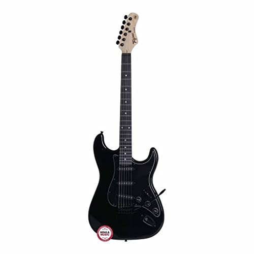 Guitarra elétrica TAGIMA - TG 500 BK DF BK, Black Dark Fingerboard Mint Green