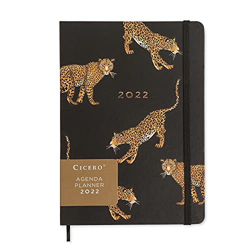 Agenda Planner Cicero 2022 Onças Semanal Planejamento 17x24 Preta