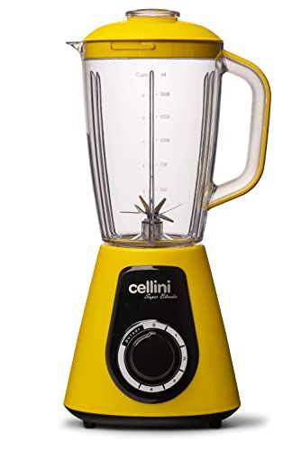 Liquidificador Cellini Super Blender 1000W - 4 Velocidades - 127V (Amarelo e Preto)