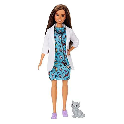 Boneca Barbie Profissões - Médica Vetérinaria Morena