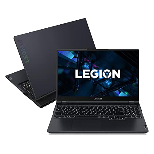 Lenovo Notebook Gamer Legion 5i i7-11800H 8GB 512GB SSD PCIe RTX3060 6GB W11 15.6' Full HD 82MH0001BR, Azul e Preto
