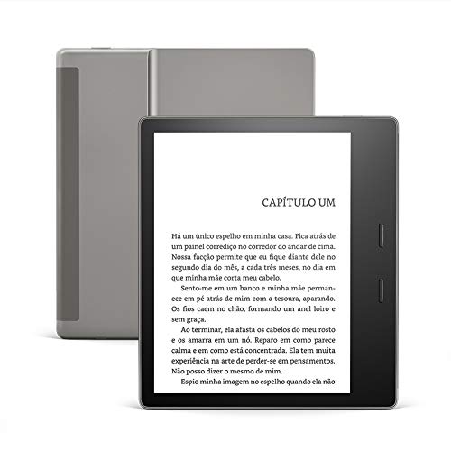 Kindle Oasis 32GB - Com tela de 7' e botões para troca de páginas - Cor Grafite