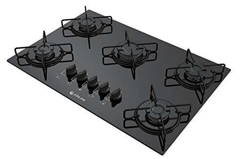 Cooktop à Gàs 5 Bocas Atlas Agile Com Mega Chama