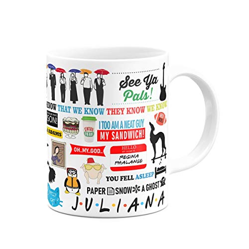 Caneca Icons Moments Friends - com nome personalizado