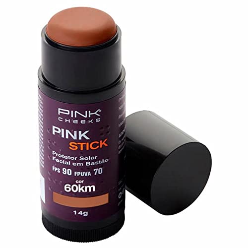 Pink Cheeks Protetor Solar Com Cor Fps90 Fpuva70 Pink Stick 60Km Ultra Pequeno
