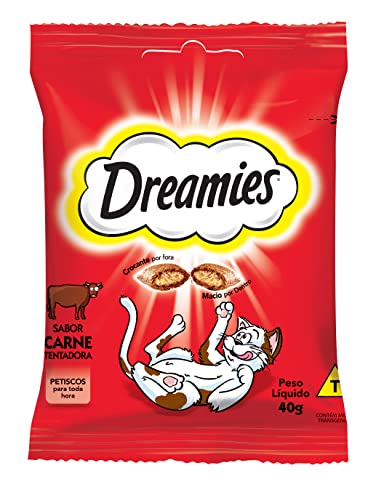 Dreamies - Petisco Para Gatos, Carne, Adultos, 40g