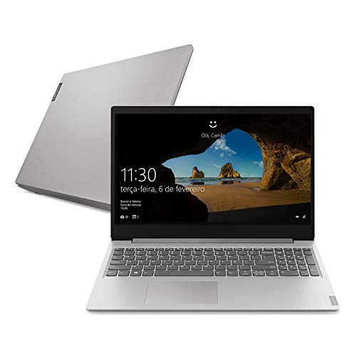 Notebook Lenovo Ultrafino ideapad S145 i5-8265U, 8GB 256GB SSD GeForce MX 110 Windows 10 15.6' Dolby Audio Design Leve e Compacto, Prata
