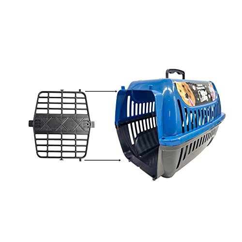 Caixa de Transporte Pet N2 Cães Gatos BrinqPet Cor: Azul