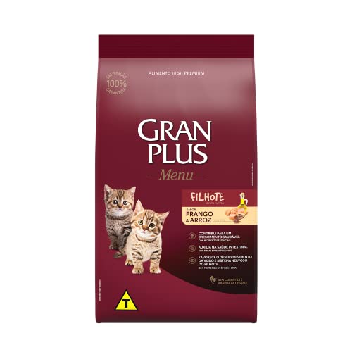 Granplus Ração Para Gatos Filhotes Gran Plus Frango E Arroz 10 1Kg