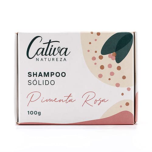 Shampoo Sólido Rosa Cativa Natureza Orgânico Natural Vegano 100 G, Cativa Natureza