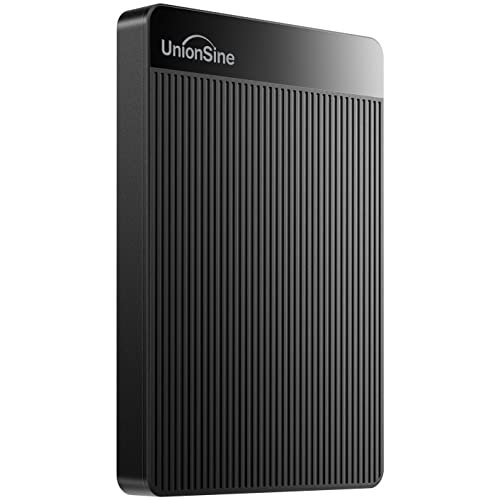 HD Externo Portátil 500GB UnionSine Disco Rígido compatível Mac/Pc/Notebook/PS4 - USB 3.0-HD2510（Preto ）