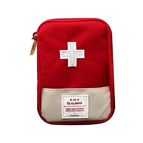 Kit de primeiros socorros MENGXI pequeno com kit de medicina portátil etiquetado para caminhadas, mochilão, acampamento, viagens, carro e ciclismo