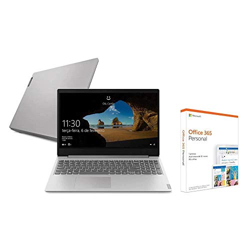 Notebook Lenovo ideapad S145 Celeron 4GB 128GB SSD + Microsoft 365 Personal W10 S 15.6' 81WT0003BR