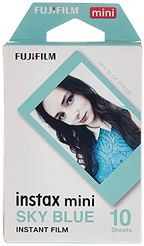 Filme Instax Mini Sky Blue com 10 Fotos, Fujifilm