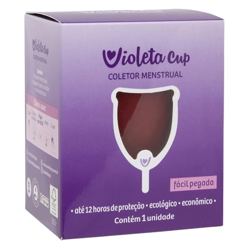 Violeta Cup Coletor Menstrual Vermelho Tipo A, Violeta Cup, Vermelho, Tipo A Mulheres A Partir De 30 Anos Ou Com Filhos, E/Ou Com Colo Do Útero De Altura Média E Alta