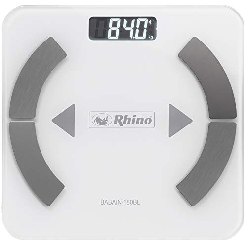 Balança de Bioimpedância digital Rhino BABAIN-180 BL SMART com bluetooth