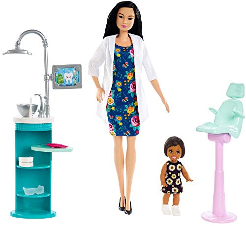 Boneca Barbie Profissões - Dentista e Playset Oriental e Cabelo Preto - FXP17 Mattel