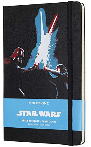 Caderno de Anotações Grande, Moleskine, Star Wars, Preto