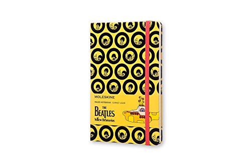 Caderno Edição Limitada, Beatles, Amarelo, Capa Dura, Pautado, Grande