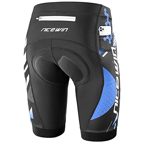 Bermuda de ciclismo/motociclismo, andar de bicicleta, acolchoados 3D, de secagem rápida, bermuda para homem NICEWIN