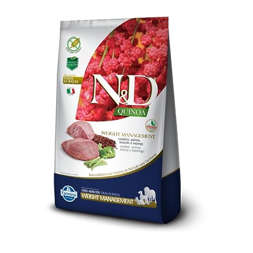 Ração Farmina N&D Quinoa Weight Management Cordeiro para Cães Adultos de Todas as Raças - 800g