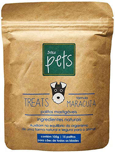 Botica Pets Suplemento Fórmula Maracujá Treats Palitos Mastigáveis Para Cães Sabor Frango