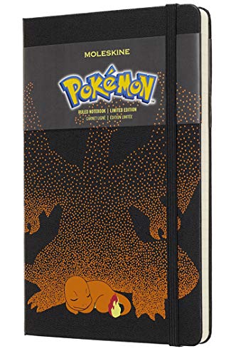 Caderno Pokémon, Moleskine, Charmender, Laranja, Grande