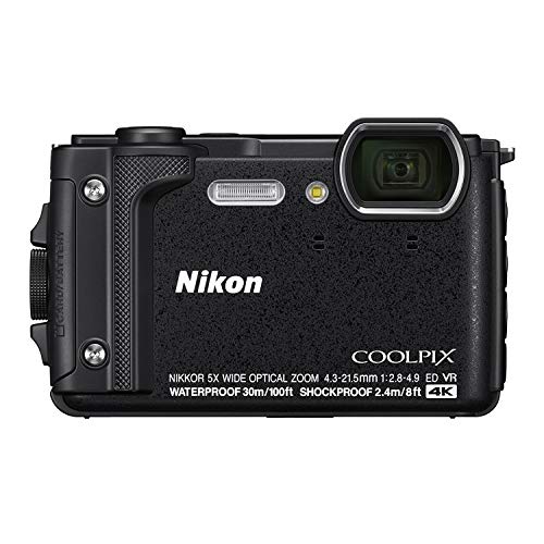 Nikon Câmera digital subaquática impermeável W300 com LCD TFT, 7,6 cm, preta (26523)