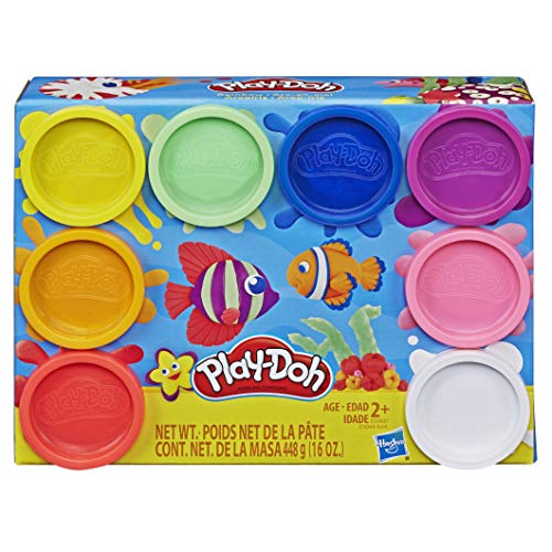 Play-Doh, Massinha com 8 Potes, Cores Variadas