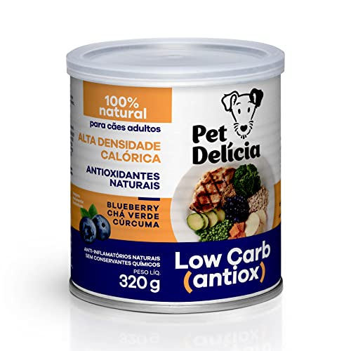 Pet Delícia Low Carb Antioxidante Natural 320g Pet Delícia Raça Adulto, Sabor Frango 320g