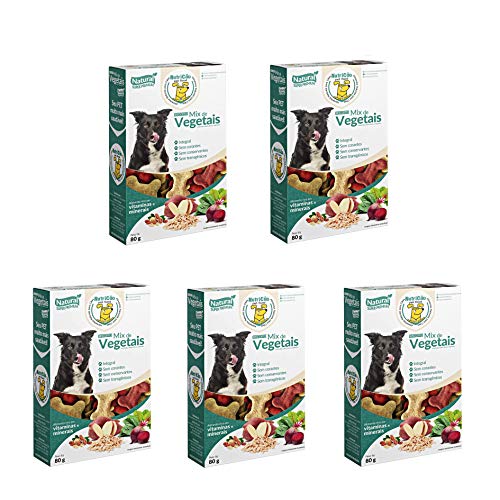 NutriCão Biscoito Para Cães - Mix De Vegetais Kit Com 5 Caixinhas