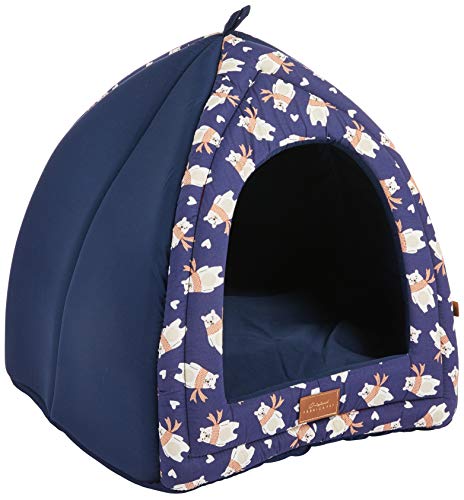 Fábrica Pet Baby Bear Cabana para Cães e Gatos, Azul, Único