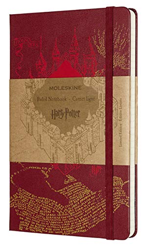 Caderno Moleskine, Edição Limitada Harry Potter, Mapa do Maroto, Pautado, Grande (13 x 21 cm)