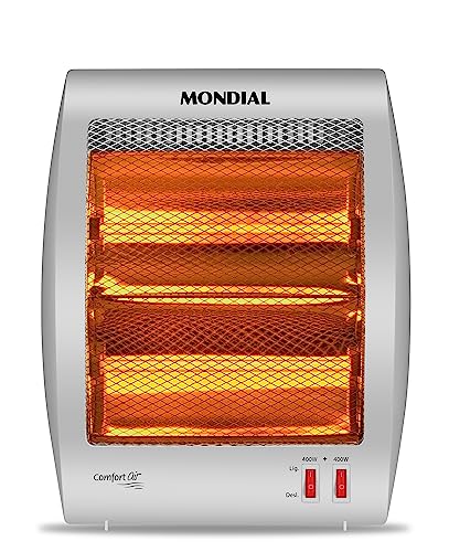 Aquecedor Halógeno Comfort Air, Mondial, Cinza/Branco, 800W, 110V - A-09