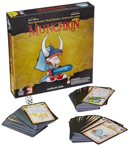 Galápagos, Munchkin, Jogo de Cartas para Amigos, 2 a 5 jogadores, 60-90 minutos por partida